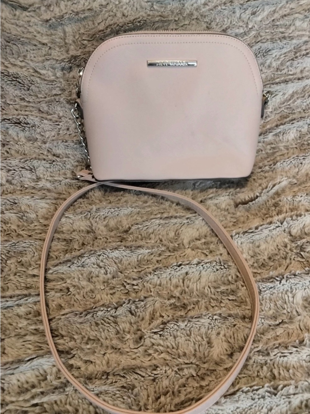 Steve Madden Pale Pink Dome Crossbody Bag